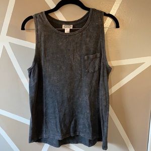 Grey casual tank top